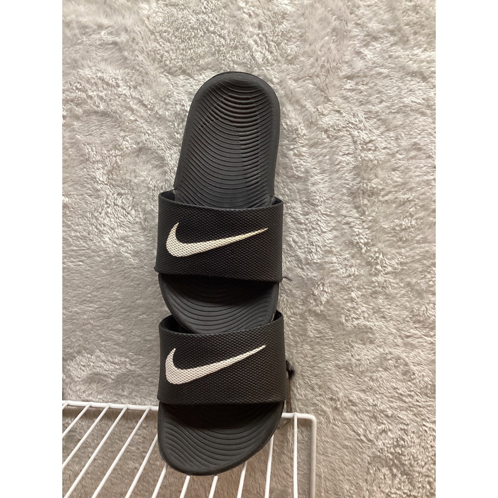 Nike Kawa Shower Kids Black Slide Sandals Size 11C - Picture 4 of 7